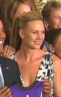 Phoenix Mercury at the White House to honor 2014 Championship (cropped to focus on Penny Taylor).jpg