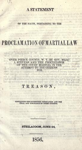 Pierce County Martial Law decree
