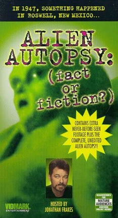 Alien Autopsy Fact or Fiction vhs cover