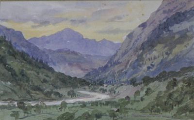 View near Amsteg by Frances C. Fairman