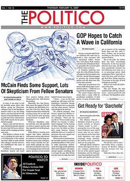 The Politico Frontpage 2007-02-15