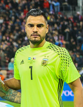 Russia-Argentina 2017 (cropped Sergio Romero).jpg