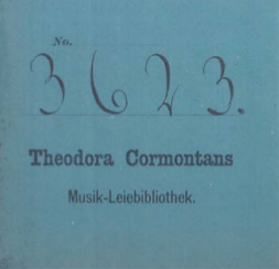 Theodora Cormontan library