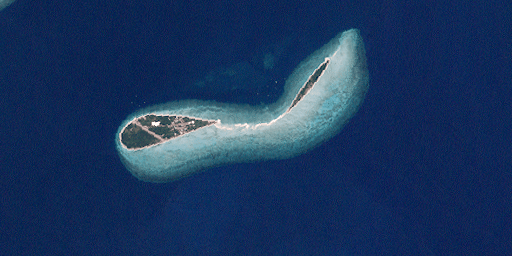 Yorke Island, Torres Strait (Landsat)