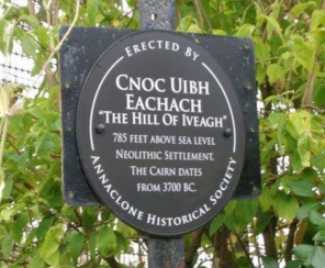 "The Hill of Iveagh" -- Annaclone Historical Society Sign