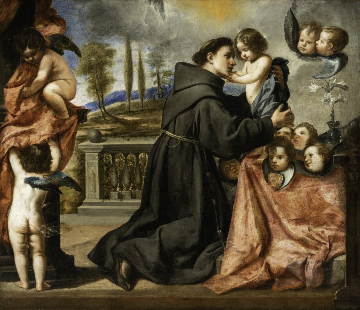 Image: Antonio de Pereda - St Anthony of Padua with Christ Child, 17th ...