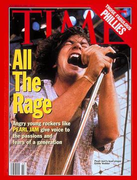 Eddie Vedder on 1993 cover of TIME