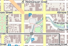 Map of Victoria Square with surrounding city blocks