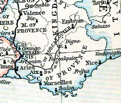Map Provence 1184