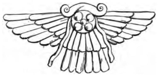 Nimrud - emblem of the god Ashur3