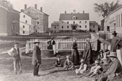 Watervliet Shaker village, Albany, New York, circa 1870, Courtesy of Shaker Heritage Society.jpg