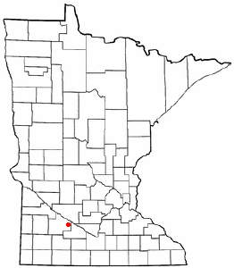Location of Morgan, Minnesota