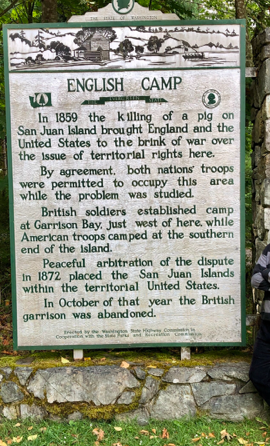 Pig War Sign