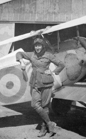 Hudson Fysh with Nieuport 23 during WWI