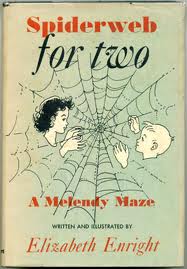 Cover of the first edition of the book Spiderweb for Two by Elizabeth Enright.jpg