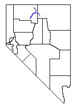 Location of the Little Humboldt River within Nevada
