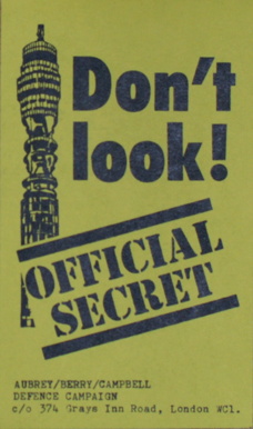Post Office tower secrecy flyer 1978