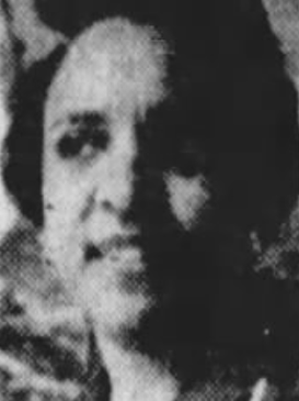 A young African-American woman, from a 1961 newspaper photo