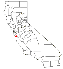 Location of the Carbonera Creek watershed, Santa Cruz County, California