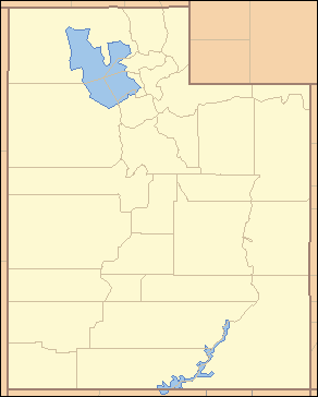 Utah Locator Map