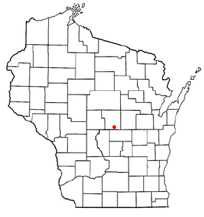Location of Almond (town), Wisconsin
