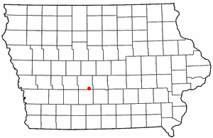 Location of Booneville, Iowa
