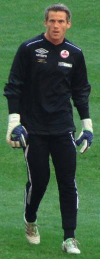 Mickaël Landreau avant la finale de la Coupe de France LOSC