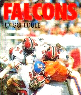 1987 Atlanta Falcons Pocket Schedule