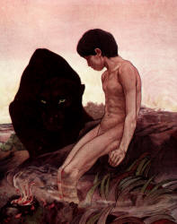 Bagheera and Mowgli (Detmold)