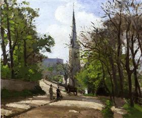 Pissarro - st-stephen-s-church-lower-norwood-1870