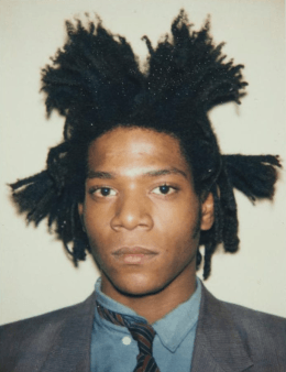 Jean-Michel Basquiat 1982 by Andy Warhol.png