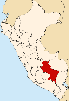 Location of Cusco region