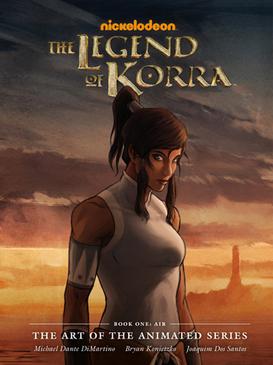The cover image depicts Korra, with Air Temple Island in the background.