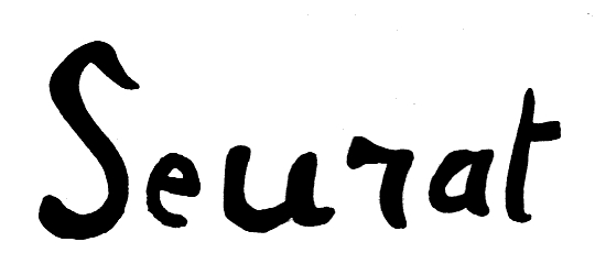 Seurat, Georges 1859-1891 05 Signature