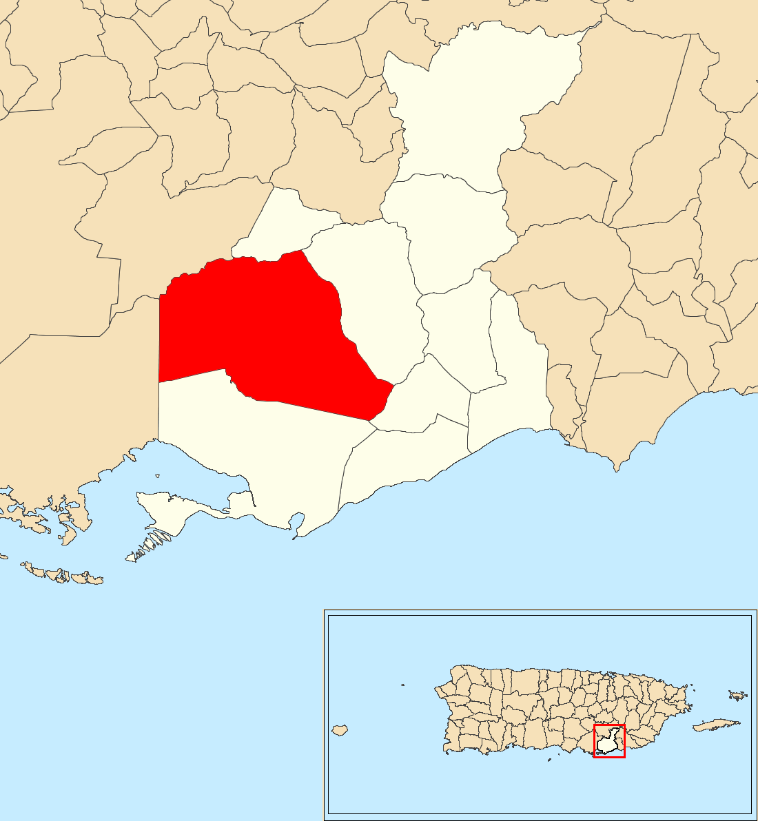 Image Pozo Hondo Guayama Puerto Rico Locator Map 6501