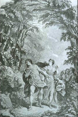 Gluck's Orphée - title page illustration (lightened and cropped)