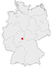 Karte Fulda in Deutschland