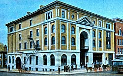 Postcard of Barre Opera House Main Street downtown Barre, Vermont circa 1900