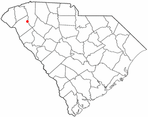 Location of West Pelzer, South Carolina