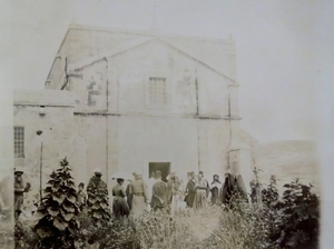Church in Nazareth, built on supposed site of Joseph's workshop, 1891