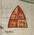 Gruffydd ap Llywelyn Fawr, coat of arms (Cambridge, Corpus Christi College, Parker Library MS 16 II)