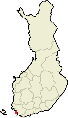 Location of Pargas in Finland