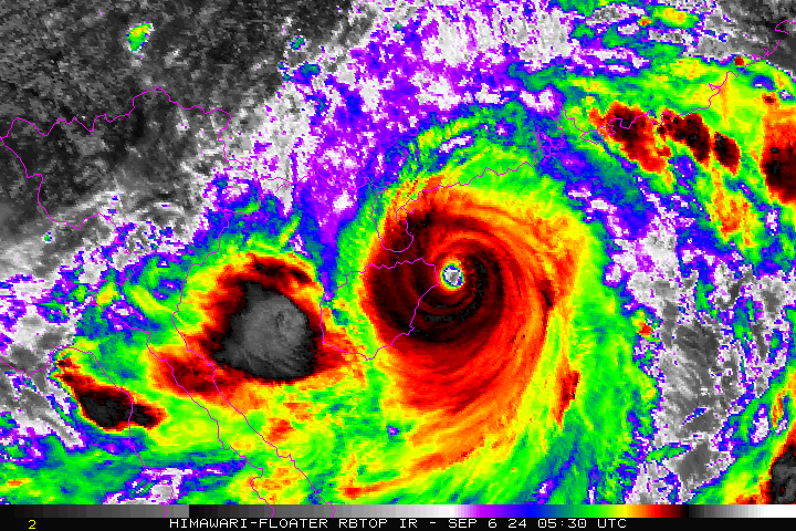 Yagi make landfall on Hainan 2024
