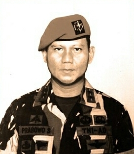 Danjen Kopassus Prabowo Subianto