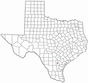 Location of George West, Texas