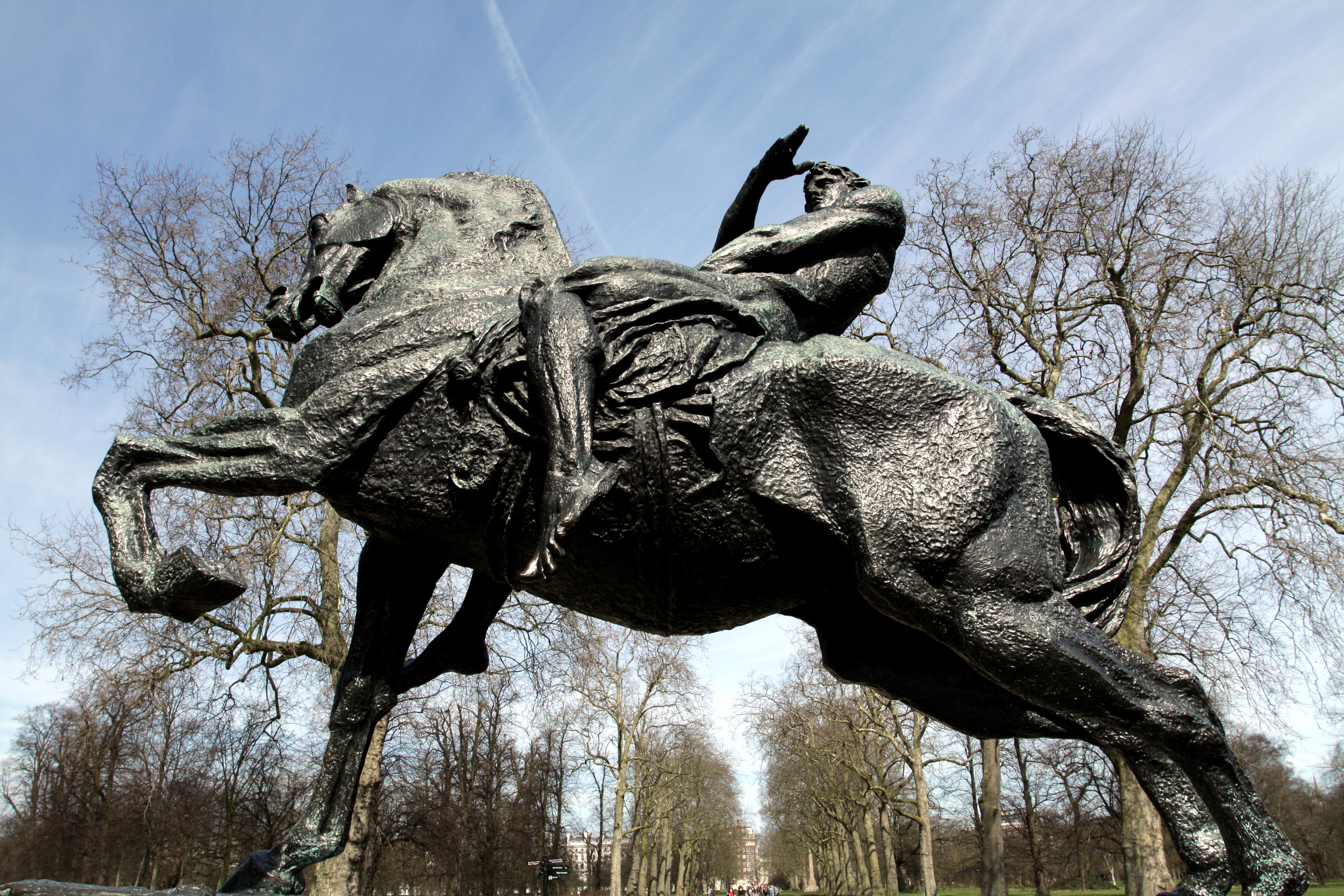 Image Equestrian statue called Physical Energy in Hyde Park in the