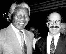 Nelson Mandela with Eliot Engel