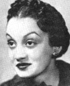 A young Black woman with light skin, hair braided across the crown, wearing dark lipstick and arched eyebrows