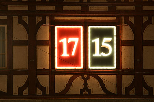Luzern - Adventskalender bei der Reussbrücke (Picswiss LU-22-14)