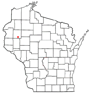 Location of Dallas, Wisconsin
